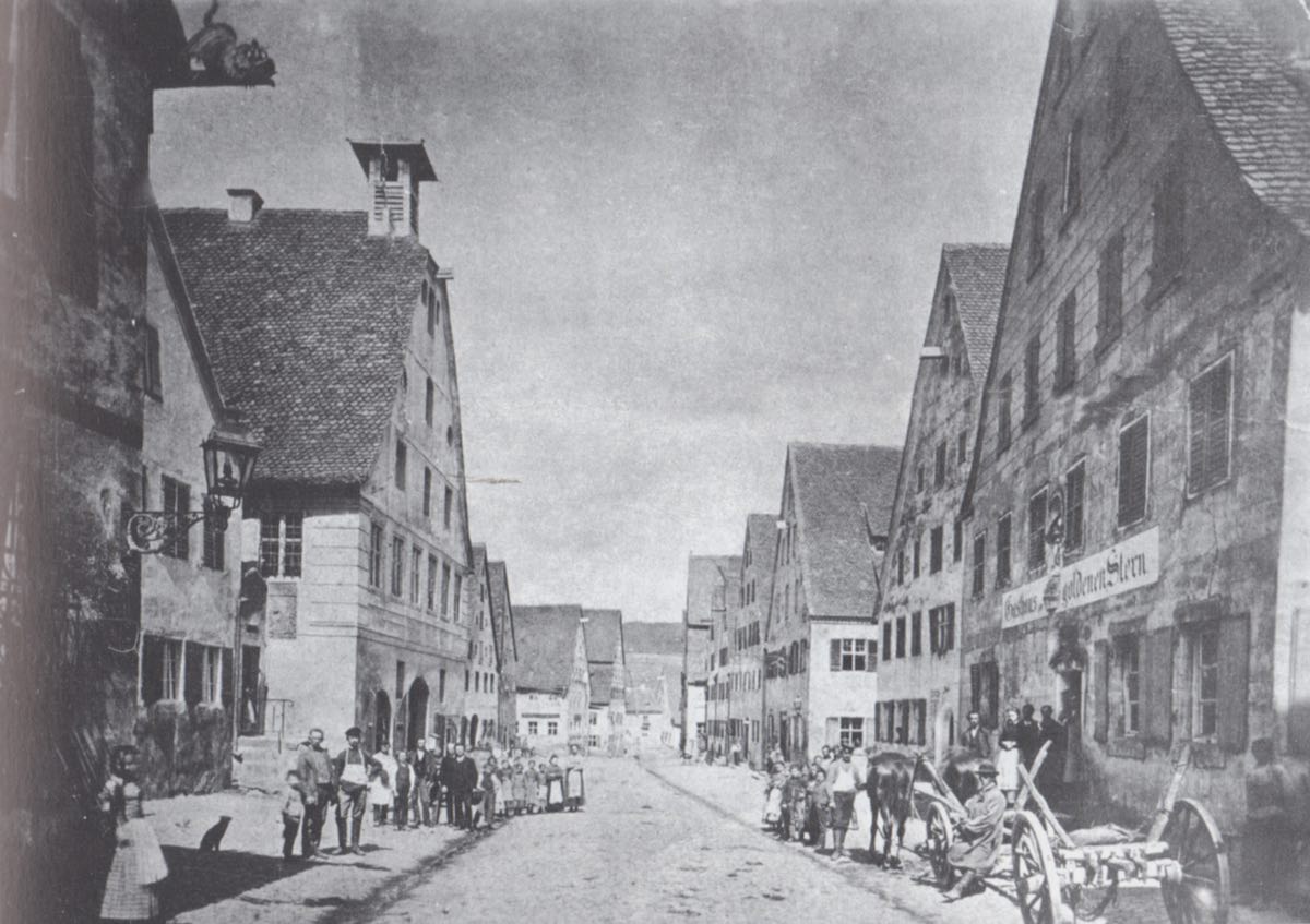 Hauptstraße im Jahr 1875